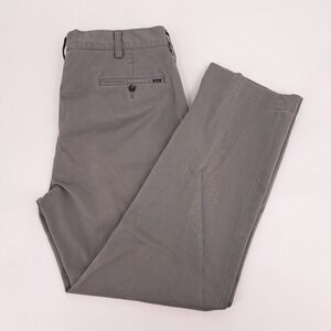 Polo Ralph Lauren Chino Pants Mens 36x30 100% Cotton Grey Solid Straight Leg
